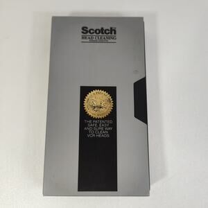 Scotch‎ Head Cleaning Video Cassette 3M Technology VCR Cleaner VHS Pre-owned